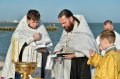 В День Крещения Руси в водах Таганрогского залива совершили Таинство Крещения